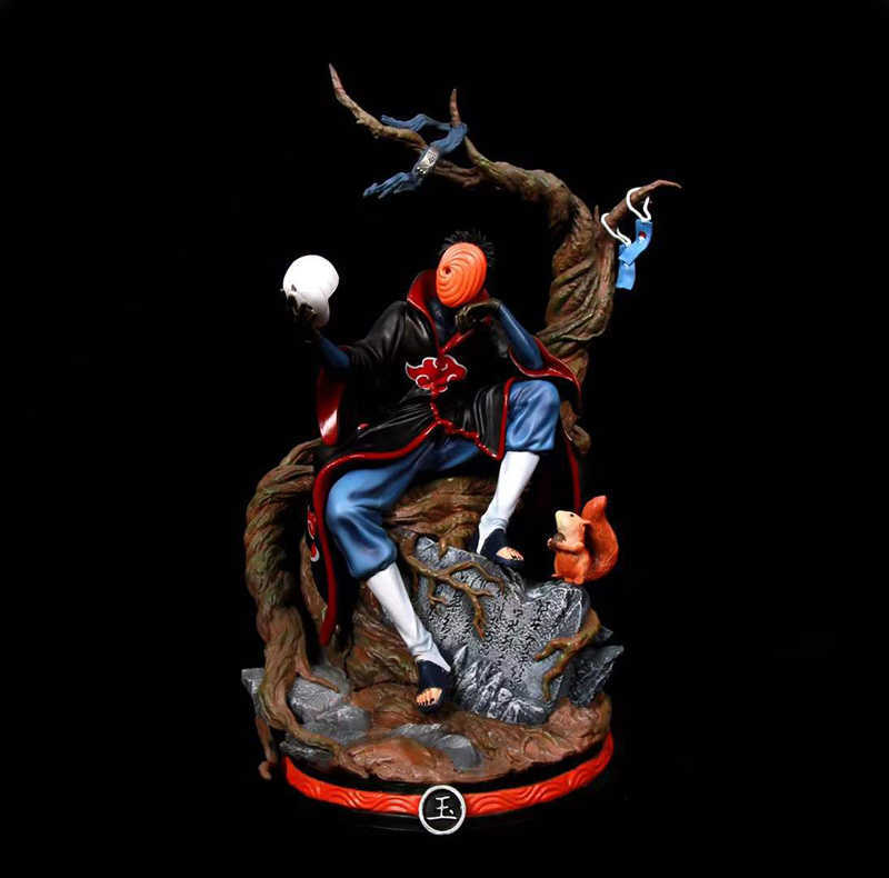 

32cm Anime Figure Tobi Action Figure A Fei Akatsuki Gk PVC Collection Model Dolls Toys for Boys Gifts Q0722, No retial box
