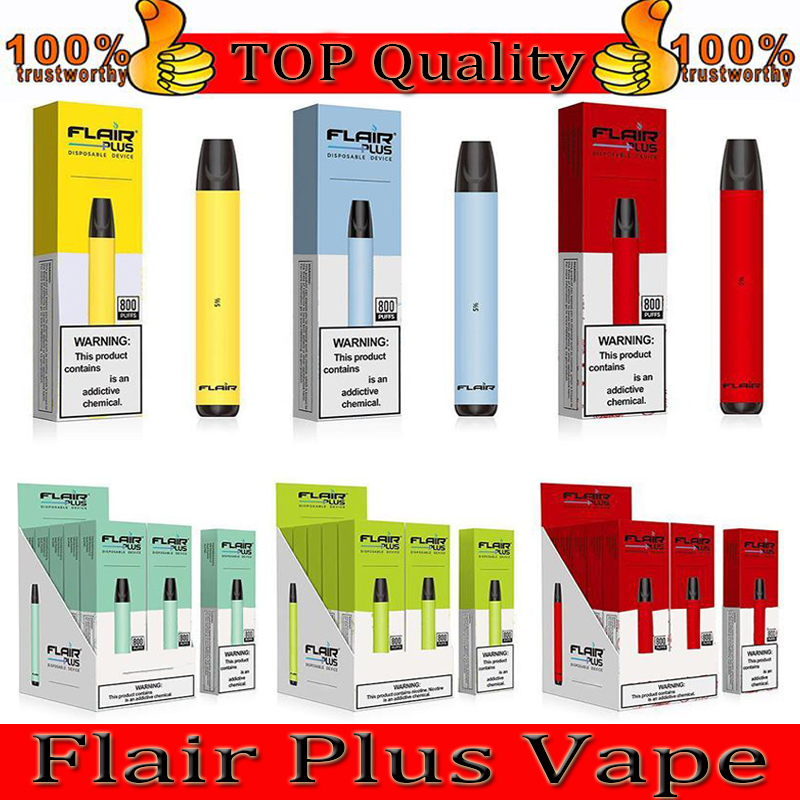 

Flair Plus Disposable Vape E cigarettes 800 Puffs Pen Devices 3.5ml Pre-Filled Pods Cartridges Vaporizers 550mAh Battery Vapor Air Bar LUXX MEGA Myle Mini