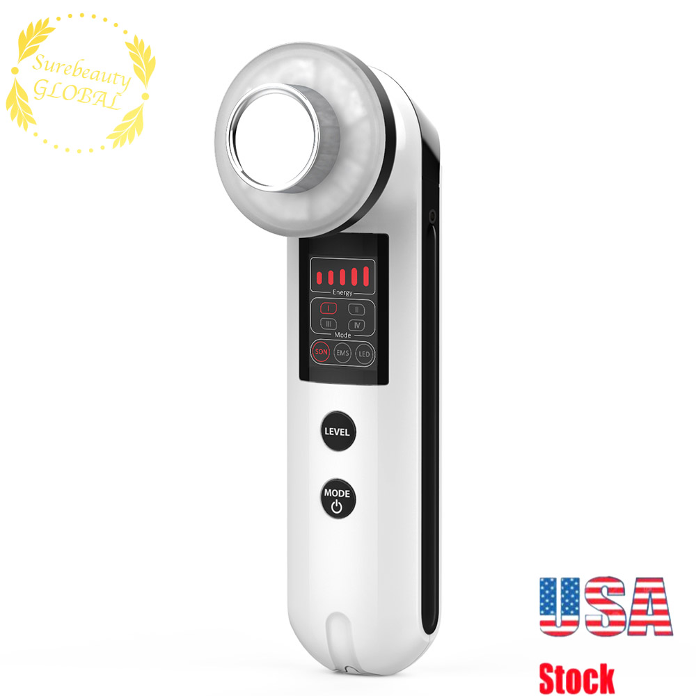 Protabel 7 Colors LED IPL Photon Light Therapy Ultrasonic Facial 7th IN 1 Rejuvenation Face Care Cleansing Massager
