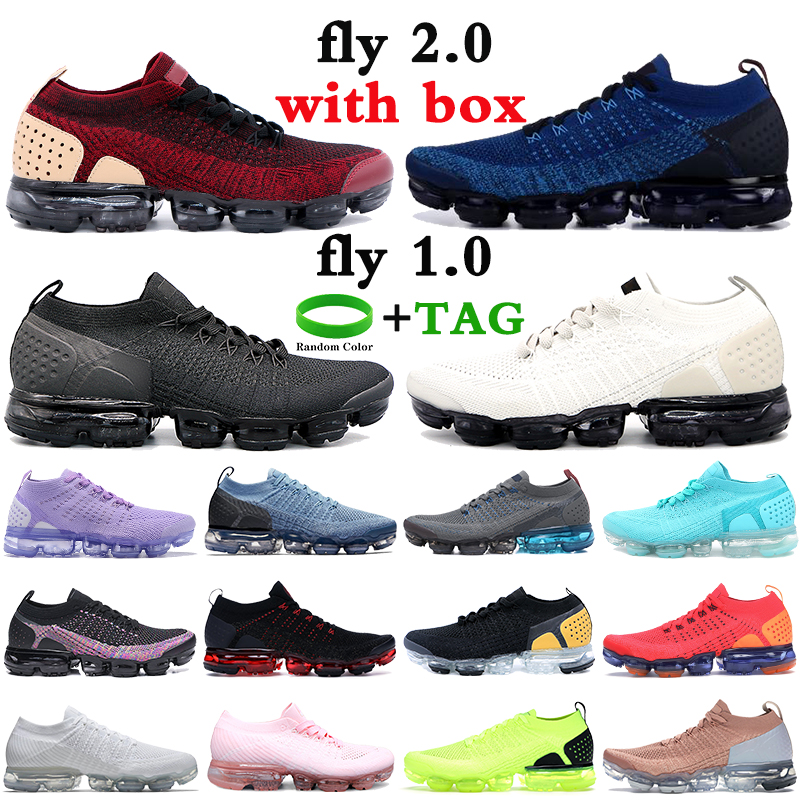 

With Box Fly 1 2 mens running shoes jacket pack team red triple black white oxygen purple men women sneakers trainers, 30-36-39 oxygen purple