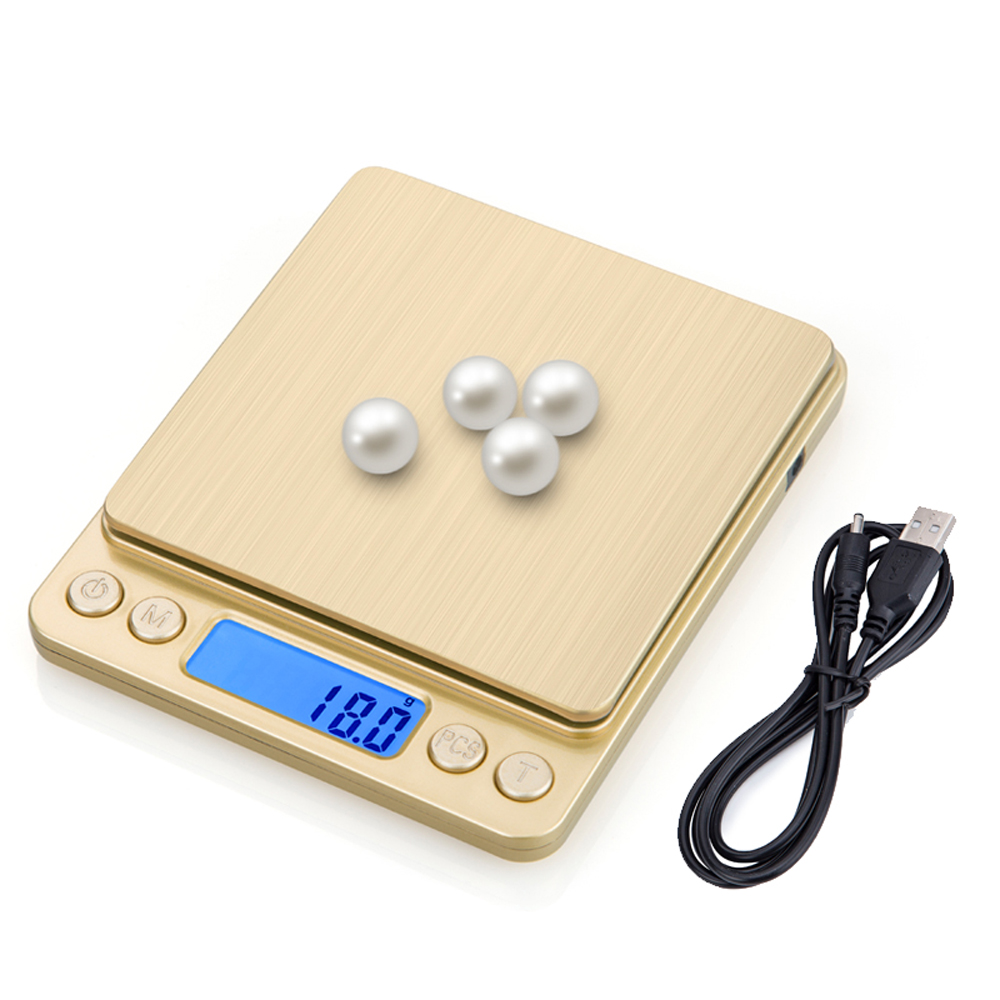 

USB powered Digital Kitchen Scale Mini Pocket weighing Food scale for Cooking Baking High Accuracy Jewelry Electronic Scale