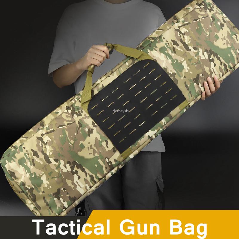 

Stuff Sacks 100CM Outdoor Hunting Gun Bags Army Tactical Paintball Combat Rifle Hand Carry Case Bag Heavy Duty Shooting Sgun Molle, Black