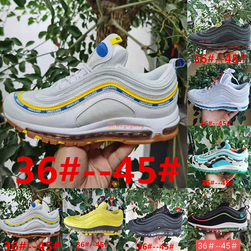 

AM 97 Running Shoes for Mens Womens 97s Jesus All Black Vapormax White Pine Green Sean Wotherspoon Designers Gym Trainers Sneakers vapor max Vapore Maxs ports Shoe, 42