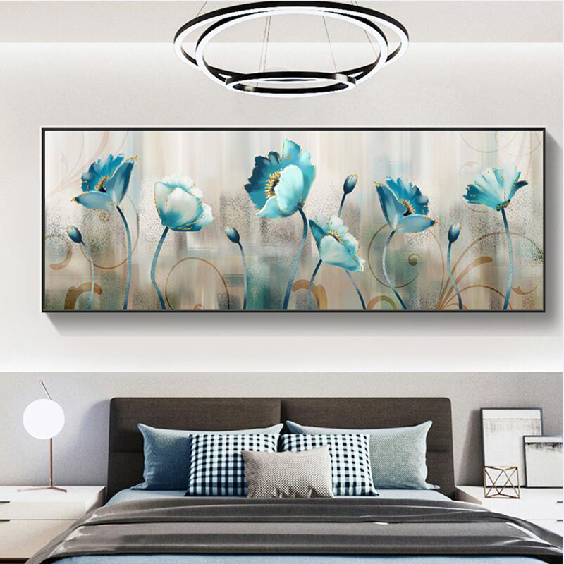 

Retro Flowers Posters And Prints Abstract Oil Painting On Canvas Wall Art Pictures For Living Room Modern Home Decor