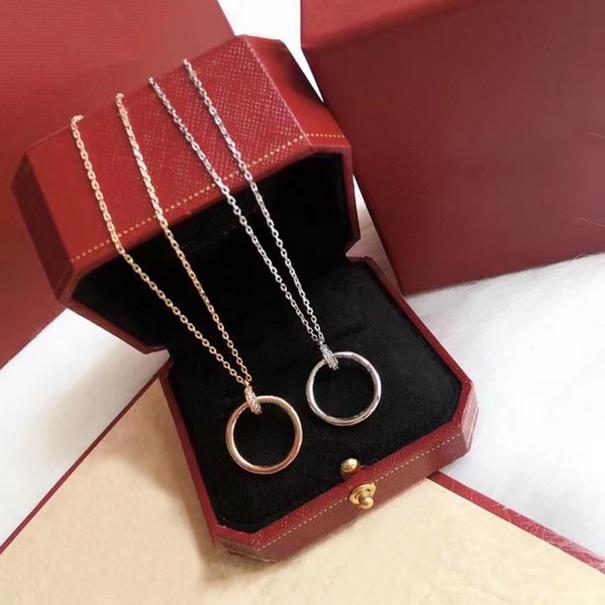 Pendant Necklace Fashion Round Necklaces Stone for Man Woman Design Personality 8 Option Top Quality with box-image-737735462