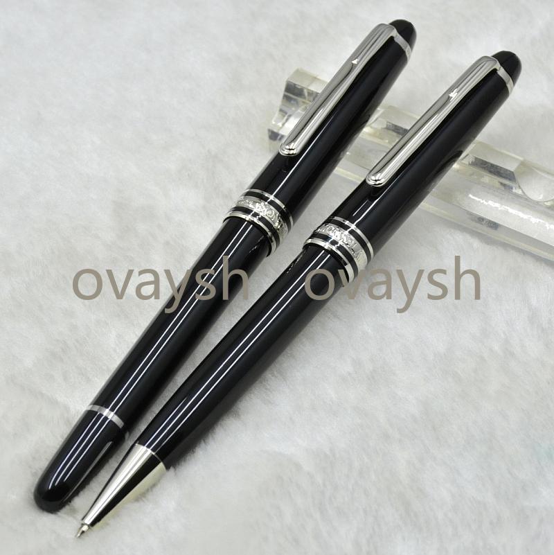 

Luxury Msk-163 Classic Black Resin Rollerball pen Ballpoint pen Fountain pens Stationery school office supply with Serial Number, Blue;orange