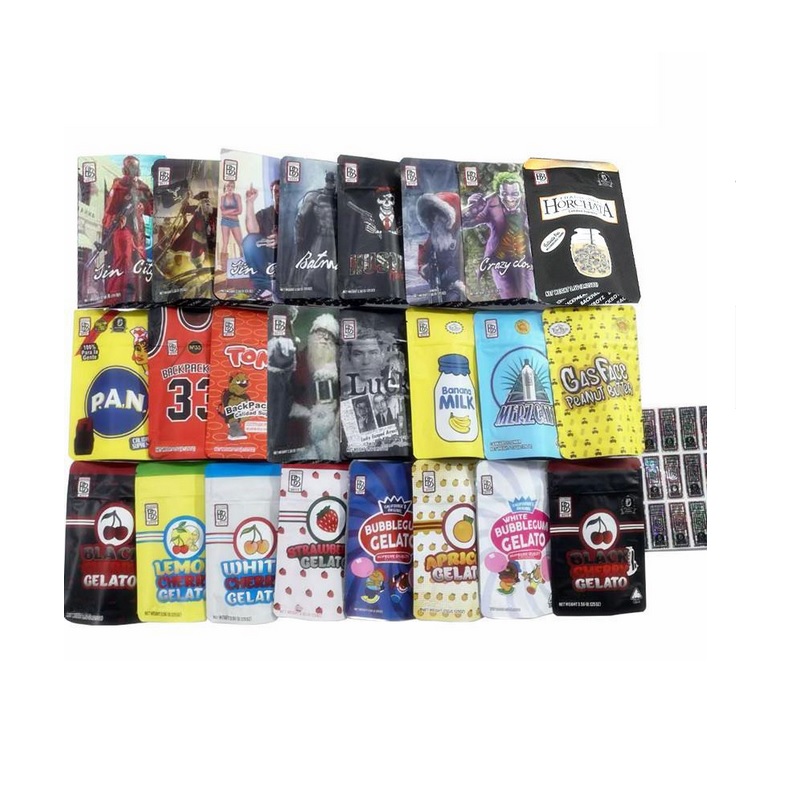 

2021 hotBACKPACK BOYZ Mylar Bags Black Cherry Bubblegum Gelato Merzcato Banana Milk PAN Red Blue Tomyz backpackboyz with hologram stickers