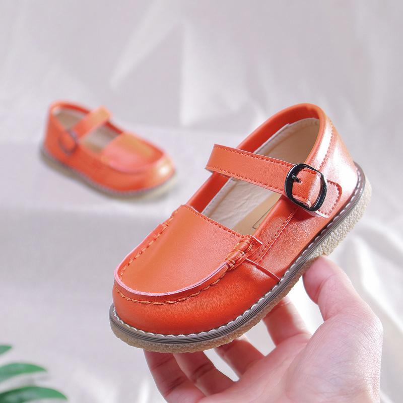 

Flat Shoes Spring Autumn Children Leather For Boys Girls Casual Kids Soft Bottom Outdoor Quality Baby Sneakers, Black;grey