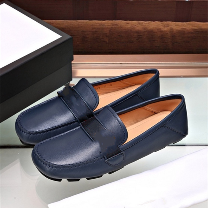 

iduzi Top Genuine Leather Mens Shoe Casual Brand Men Loafers Breathable Driving Shoes Fashion Slip on 2021 Summer Arrival, #09