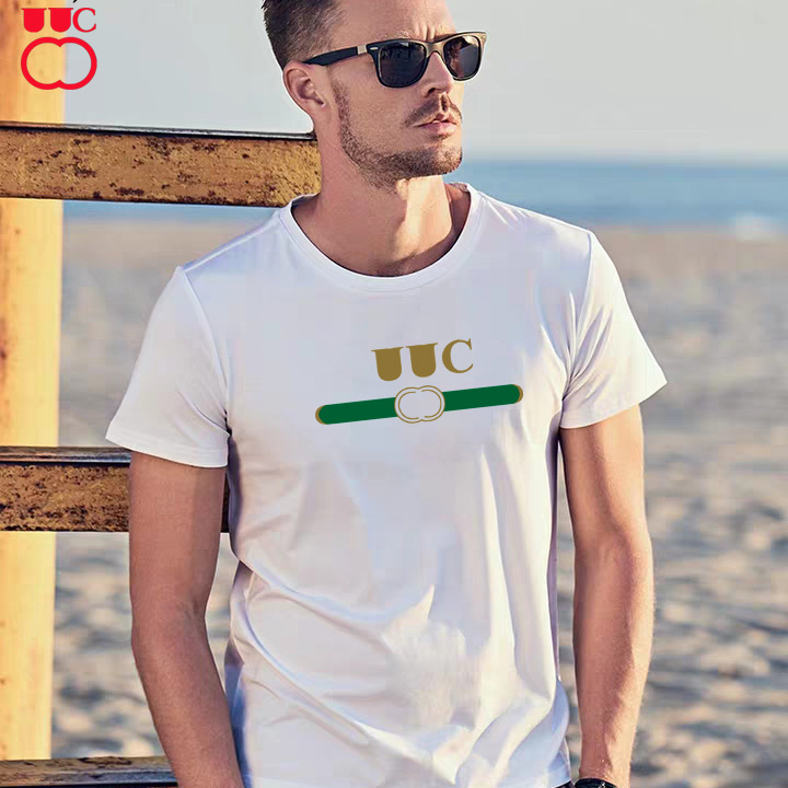 

Designer print T-shirt Gg Luxury Pure cotton breathable black short sleeves for men and women Street style SM-5XL, White;black