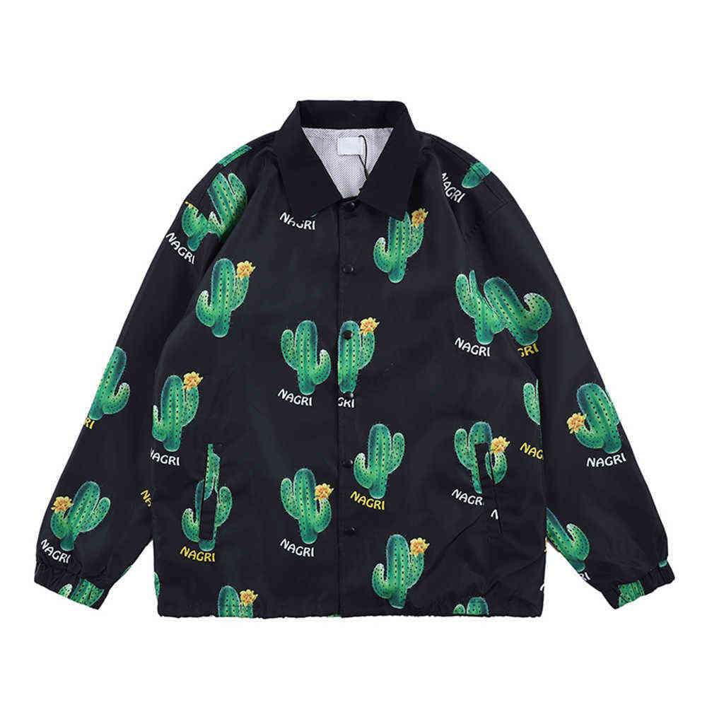 

Cactus Thin Jacket Men Turn-down Collar Men's Jackets 210603, As photo