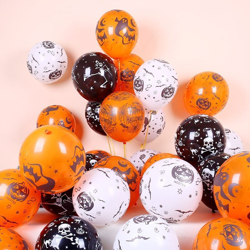 

halloween polka dot balloon pattern balloon party decoration novel festive atmosphere