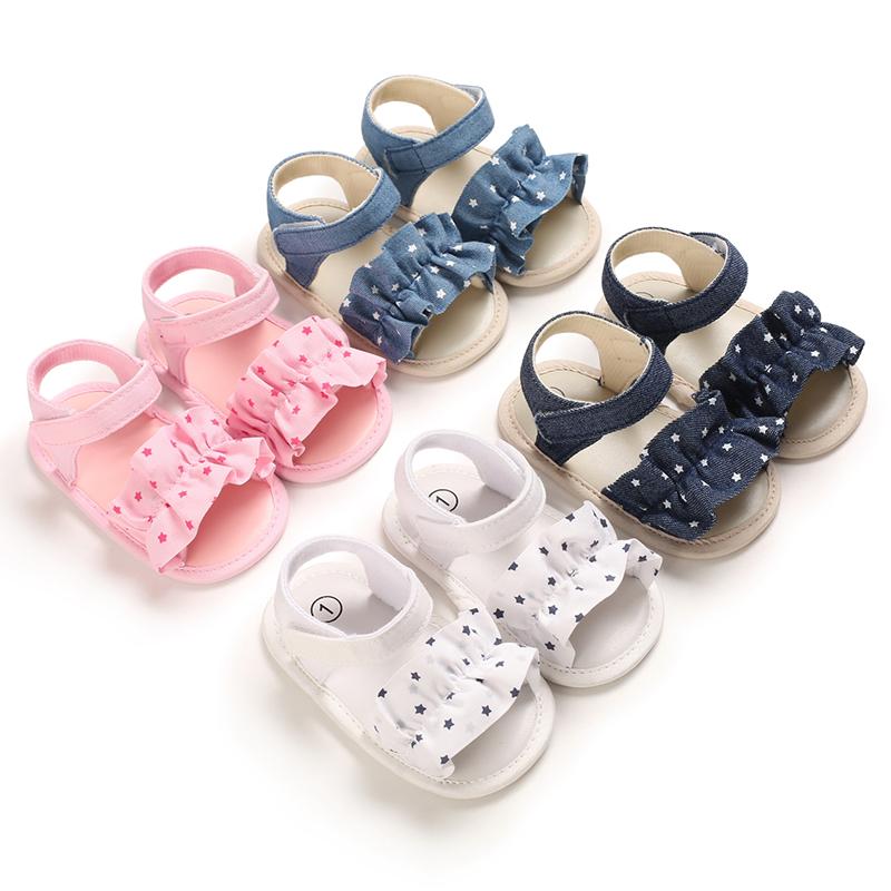 

Sandals Prewalker Baby Lovely Bow Summer For -18 Months Soft Soled Comfy Breathable Toddlers, Blue