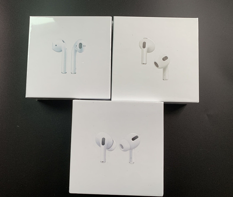 

5pcs Free ship H1 earphones chip Gps Rename Air Ap pro Gen 2 3 Pods pop up window Bluetooth Headphones auto paring wireles Charging, White