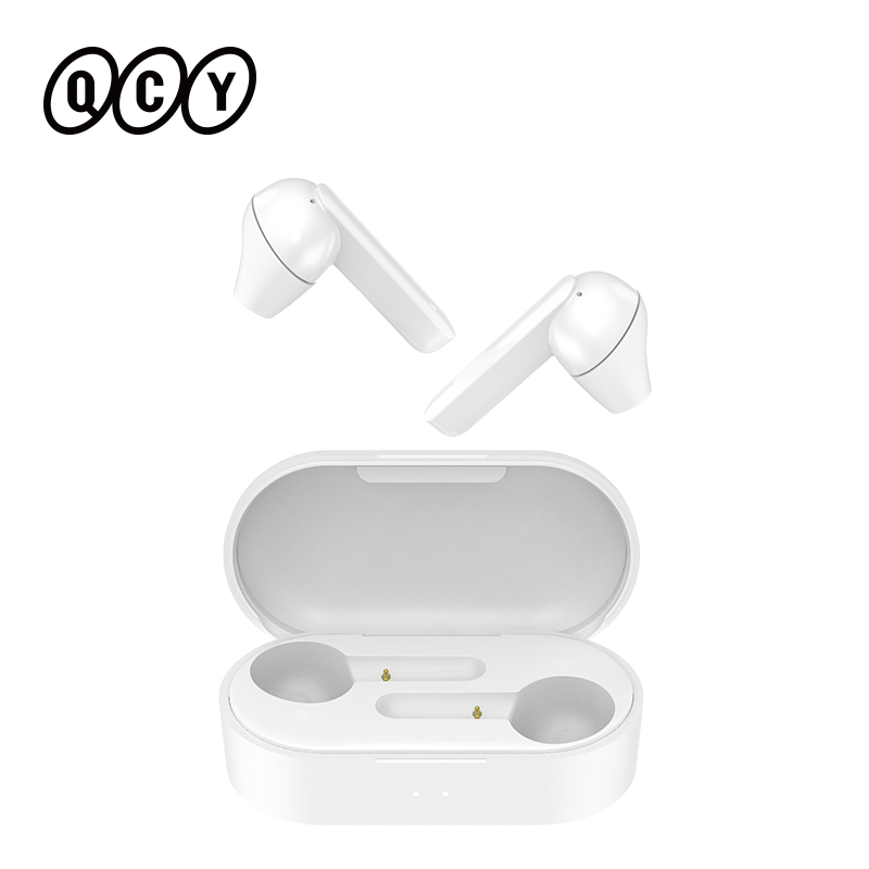 QCY T3 TWS Fingerprint Touch Wireless Headphones Bluetooth V5.0 3D Stereo Dual-Mic Noise cancelling earphones-image-724962531