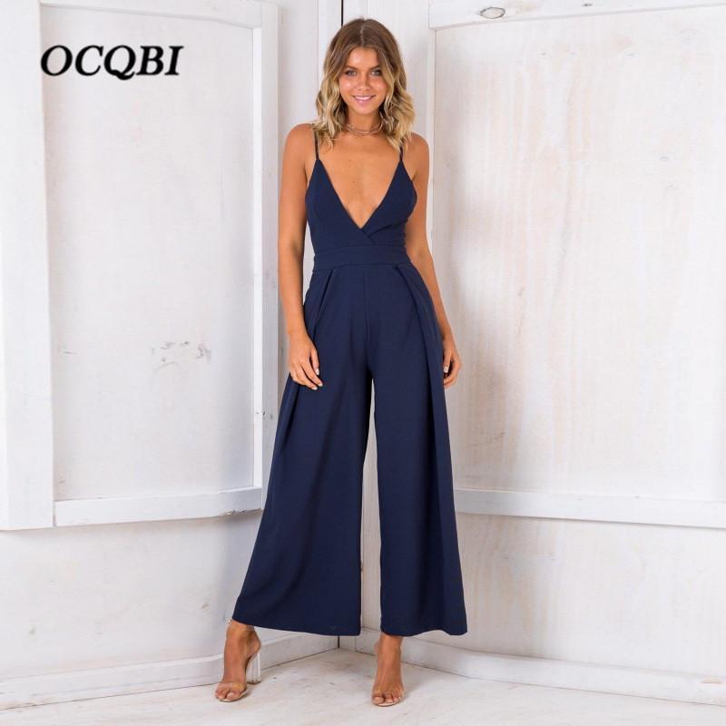 

Women's Jumpsuits & Rompers 2021 Womens Jumpsuit Sexy Casual Playsuits Backless Korean Summer Plus Size, Black;white