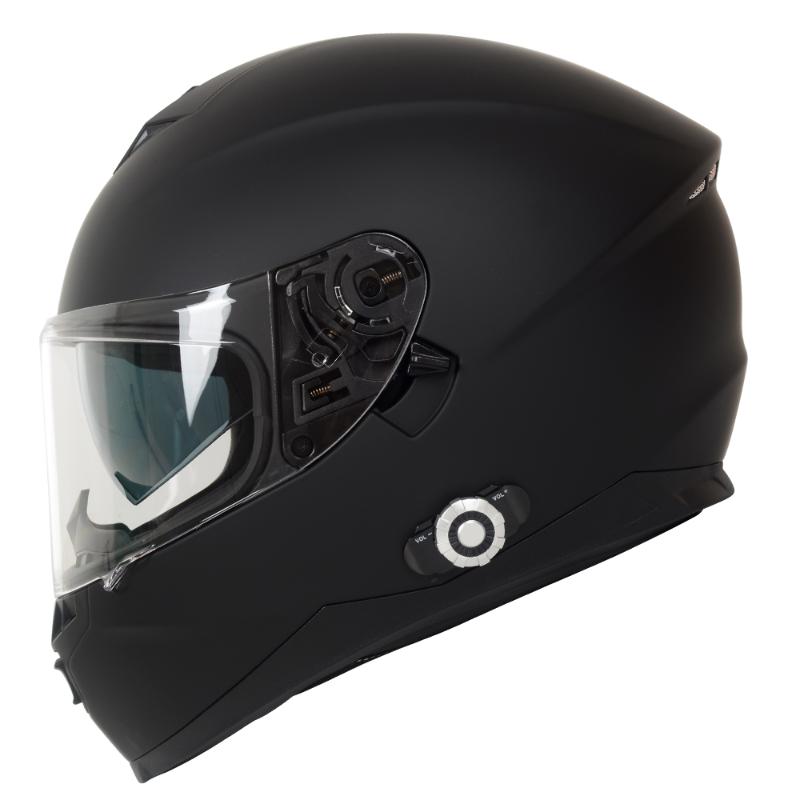 

Motorcycle Helmets DOT Bluetooth Intercom Headset Integrated Full Face Bike Helmet Black