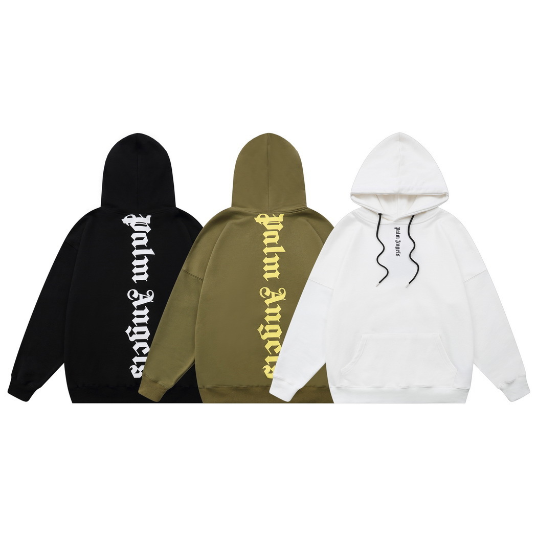 

Palm Hoodie non angcls PA Angel correct angels real right letter print casual sweaterWB7F, Black