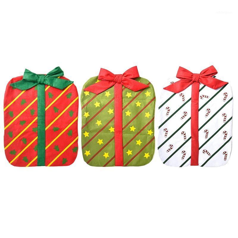 

Pcs Christmas Bow-Knot Chair Covers Decor Xmas Dining Slipcovers