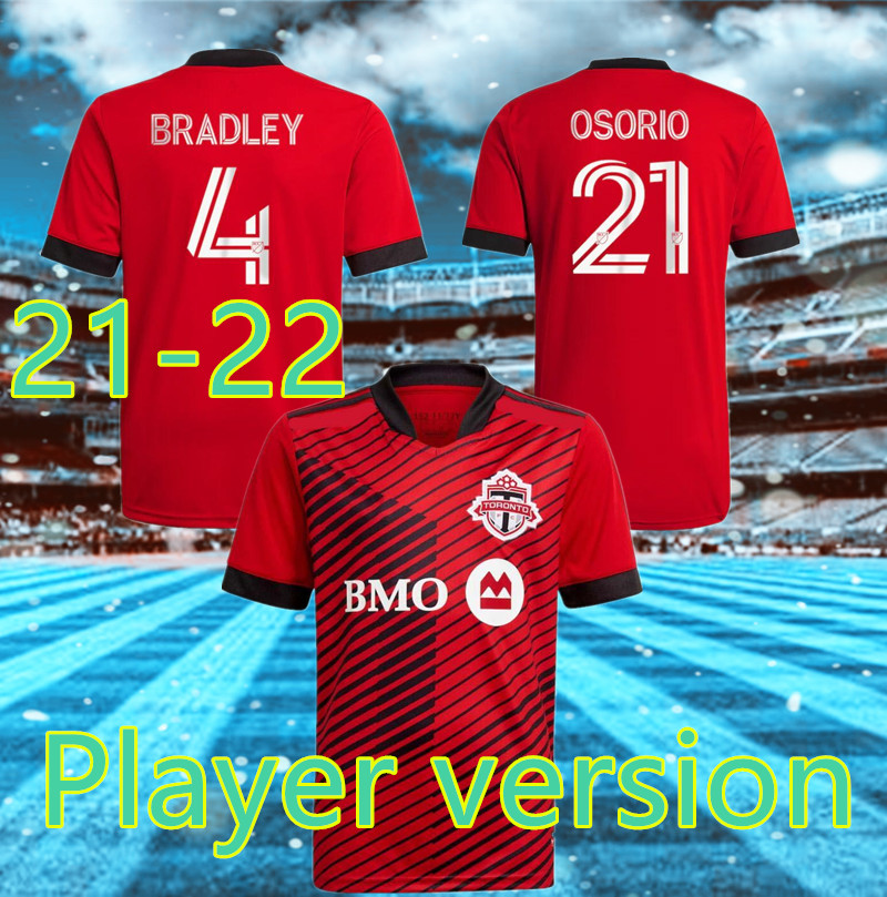 

Player version Soccer Jersey 2021 2022 MLS FC 21 22 Away men #17 ALTIDORE #10 POZUELO Socc Shirt Toronto MORROW BRADLEY Football Uniform, Black;yellow