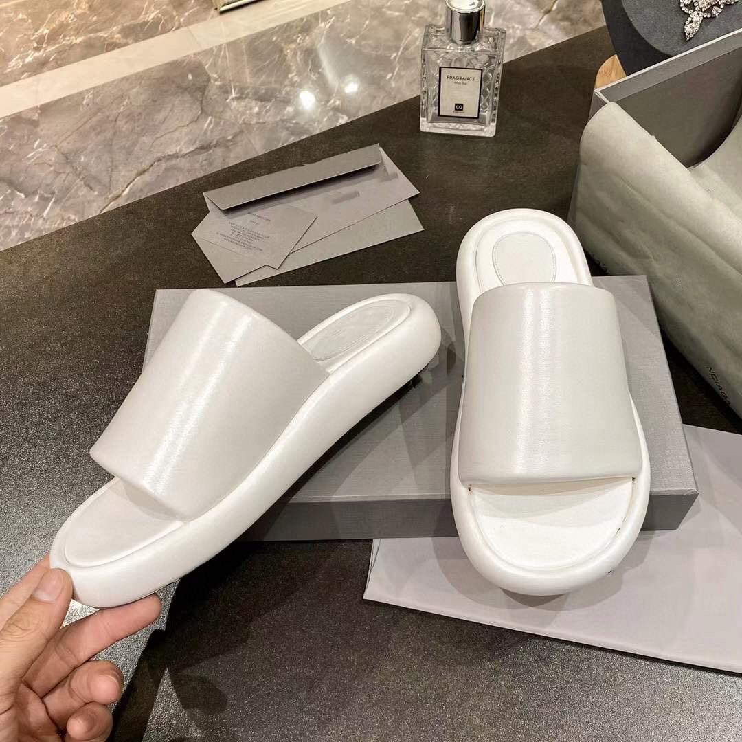 

Paris 2021 men's and women's sandals, brand-name shoes, luxury summer , wide mouth flat slippers, flip-flops, Black