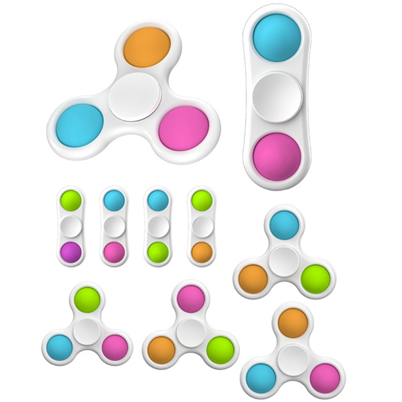 

Party Decompression Sensory Pop It Toys Fidget Spinner Spin Finger top Boy Girl Handheld Stress Reliever Toy type Children Puzzle for Gift