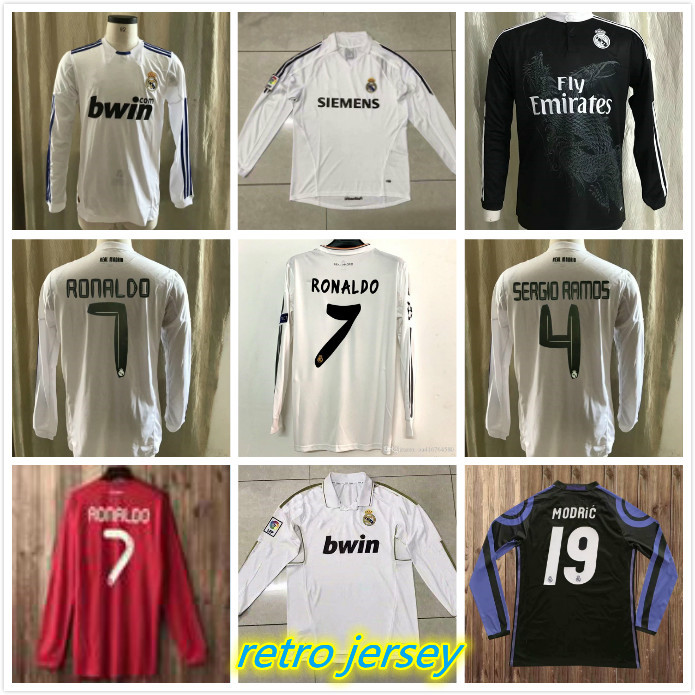 

Real Madrid Retro Soccer Jersey long sleeve home away GUTI Ramos SEEDORF CARLOS 13 14 15 16 RONALDO ZIDANE Beckham RAUL REDONDO 97 98 99 00 01 02 03 04 05 06 07 HIERRO FIGO, Beige