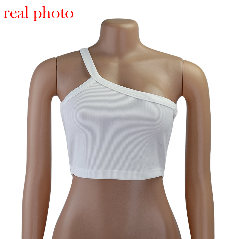 

Chic Fashion Camis Tops for Women 2021 Summer Streetwear Basic Sexy Baless Sleeveless White Straps Top Croppedhigh quality