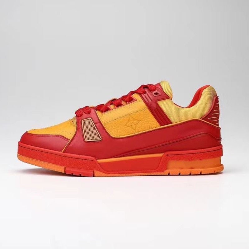 

Designer Fashion Trainer sneaker intage Casual Shoes Virgils alligator-embossed black Grey Brown White Green calf leather French Ablohs Mens Shoe klmj MKMK0001