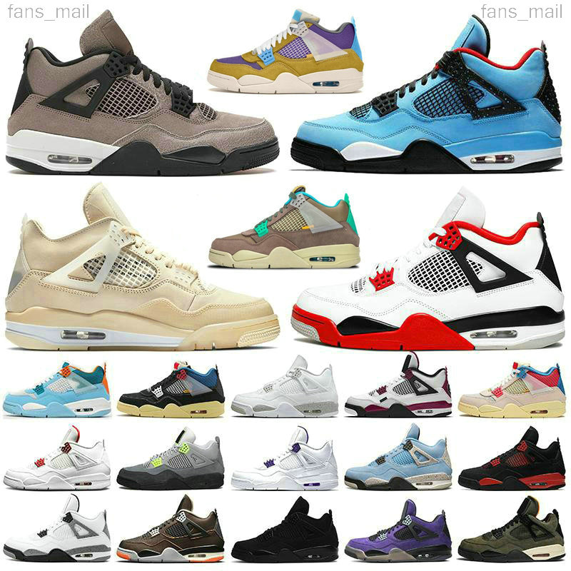 

Mens Women Jumpman 4s Basketball Shoes 4 University Pink Black Cat Bred Sail Canvas Black Royal Blue Military Canyon Purple Infrared Midnight Navy Sports Sneakers, Item27 fiba 40-47