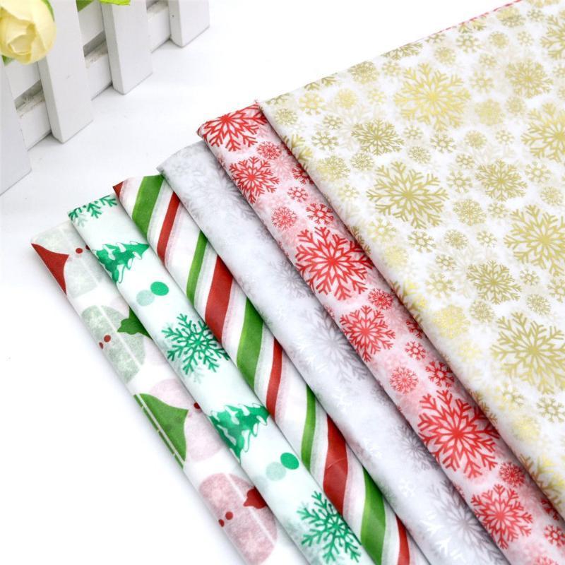

Gift Wrap 10 Pcs Christmas Gifts Decorations Wrapping Paper 5066CM Craft For Birthday Wedding Party Supplies DIY Snowflake