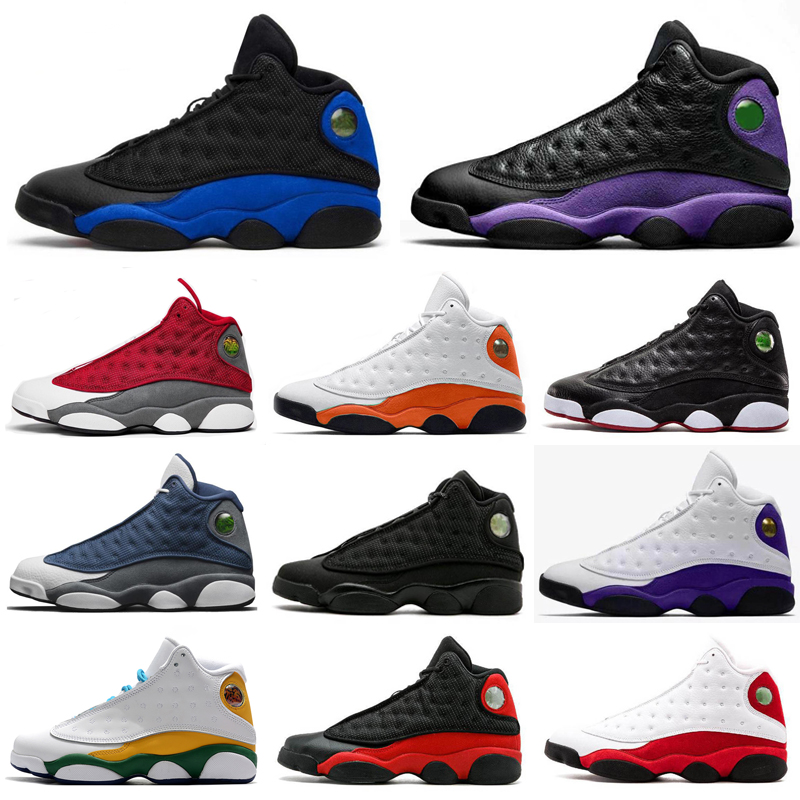 

Jumpman 13 Men Women Outdoor Shoes Chicago Flint Atmosphere Grey 13s He Got Game Melo DMP Hyper Royal Varsity Red Lucky Green Size 5.5-13, As photo 21
