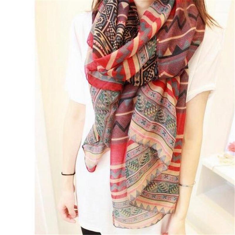 

Fashion Trendy Bohemian Women's Long Print Scarf Wrap Ladies Shawl Girl Large Pretty Tole 6 Styles Cai06241