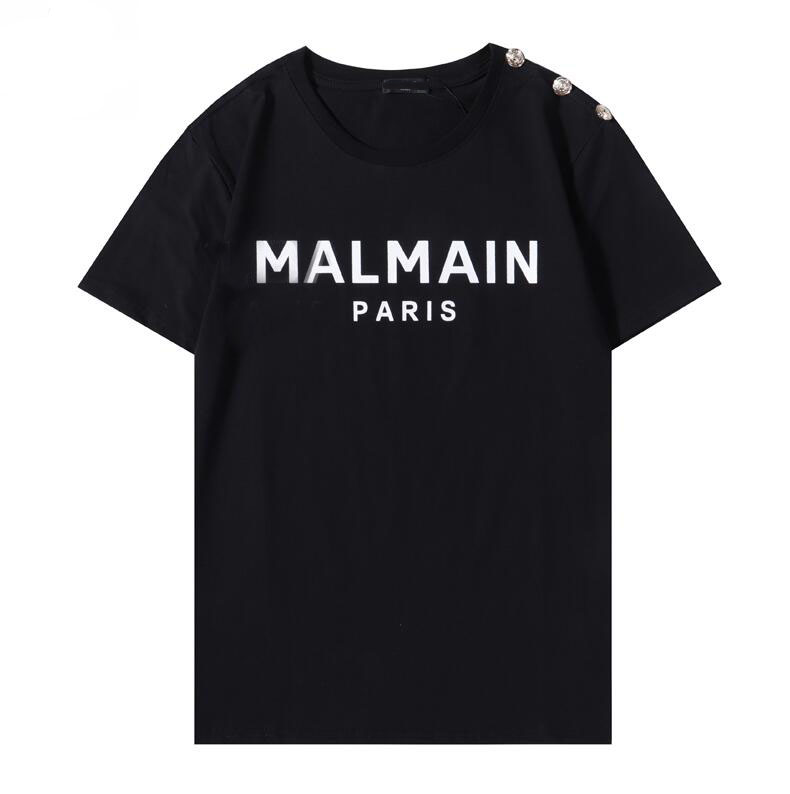 

Button Embroidered Paris designers t shirts tops mens for Summer womens t-Shirt Fashion Tide Letter Print Casual Men Women Crew Neck with ta, White;black