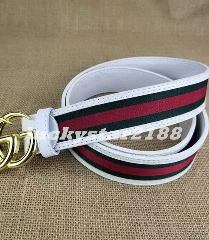 

Womens Mens Designer Belts Leather Black Women Snake Big Gold G Buckle Men Classic Casual Pearl Belt Ceinture No Box, Black;brown
