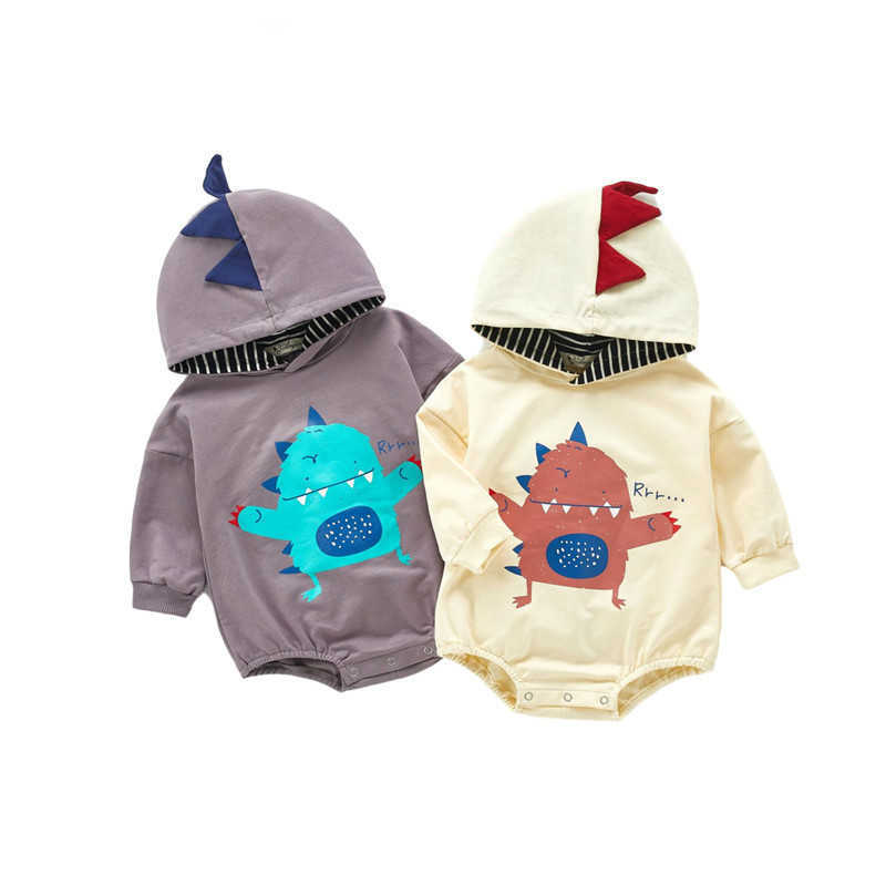 

Autumn Products Baby Printed Bodysuits Long Sleeve Cotton Bodysuits baby boy clothes 210701, Gray