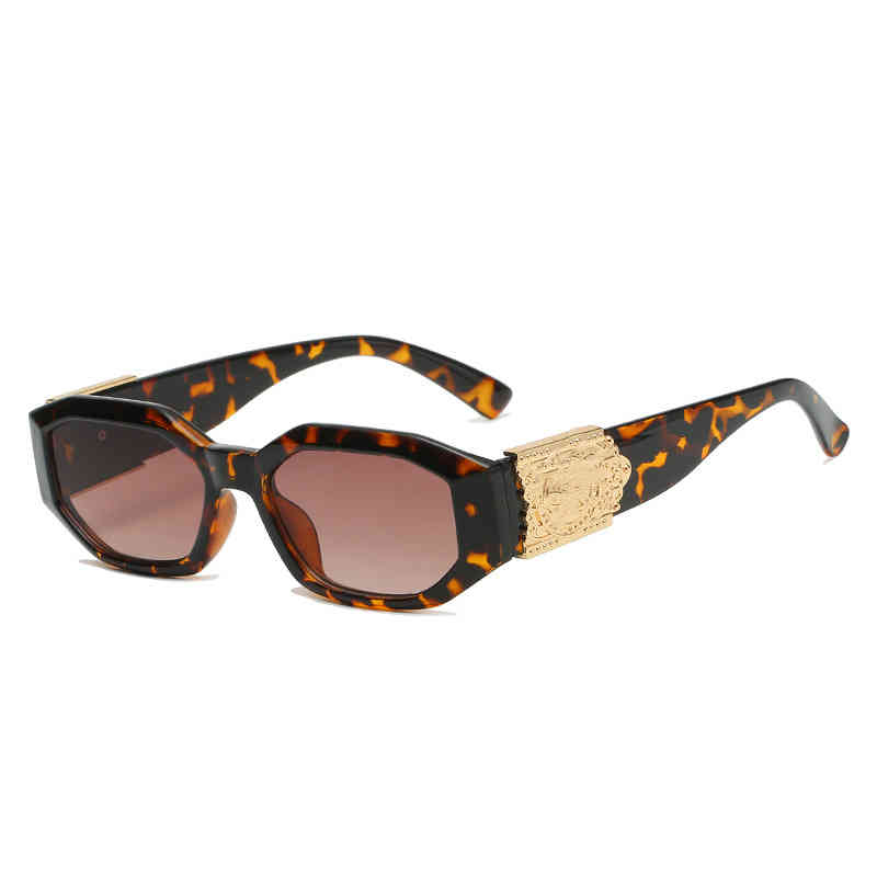 

2021 Summer New Fashion Sunglass For Men Vintage Brand Digner Medusa Head Luxury Sun Glass For Womens Retro UV400 Sunglass, White;black