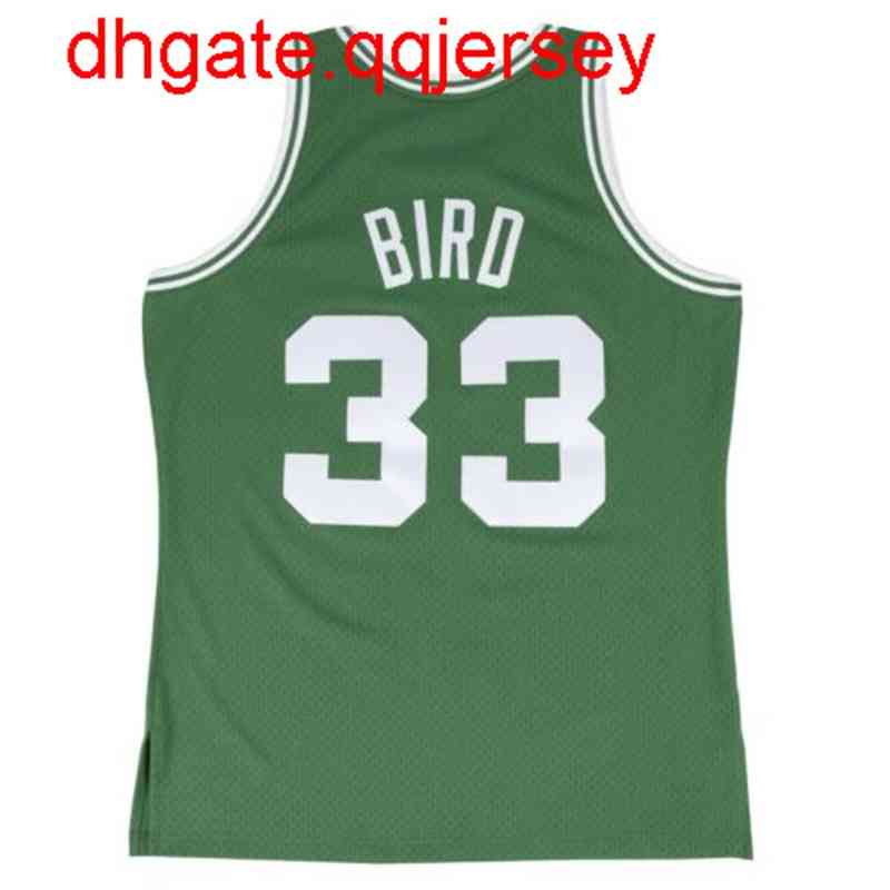 

High End Toplarry Bird Mitchell & Ness 1985-86 Classics Jersey Throwbacks Vest Stitched Basketball Jerseys, Green