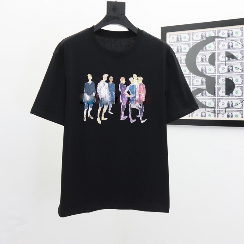 

2021ss whale designer t-shirt mens Casual Tees short sleeve hip hop tops tee Punk Embroidery print letter women Skateboard Paris stamp French fries fashion clothing, 24