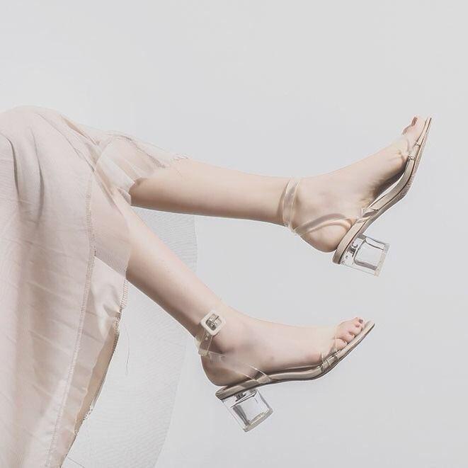 

Sandals Shoes Women Slippers Women's Summer Heel Sandales Femmes Sandalias, Black