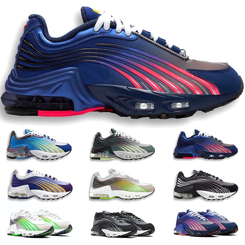 

2021 Tn Plus 2 II Tuned Running Shoes Mens Trainers Chaussures Triple White Black Hyper Blue Green OG Neon Womens Sneakers Sports Runners