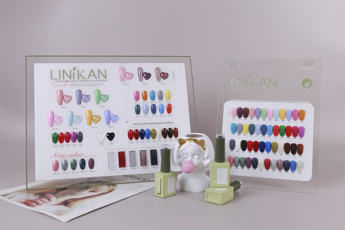 

High quality Linikan 48 colors UV gel nail polish easy soak off 2021 Pantone Fashion Color top base coat long lasting quick drying, Red;pink