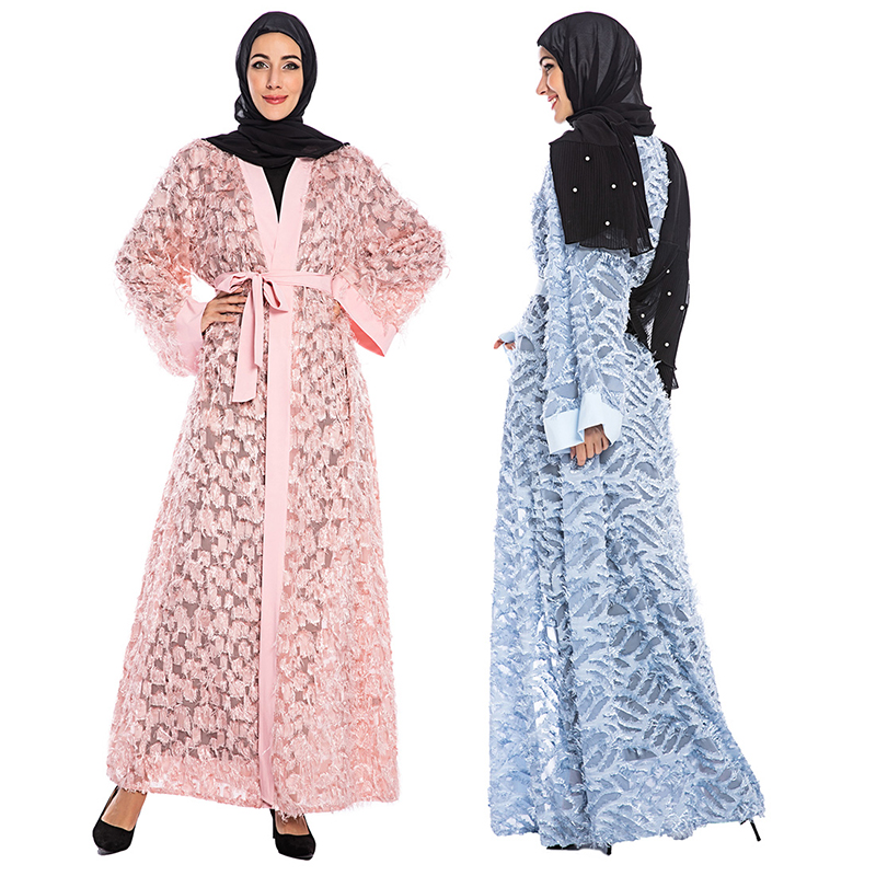 

Winter Kimono Maxi Abaya Dubai Hijab Muslim Dress Turkish Islamic Clothing Abayas For Women Caftan Kaftan Robe Musulman Turque