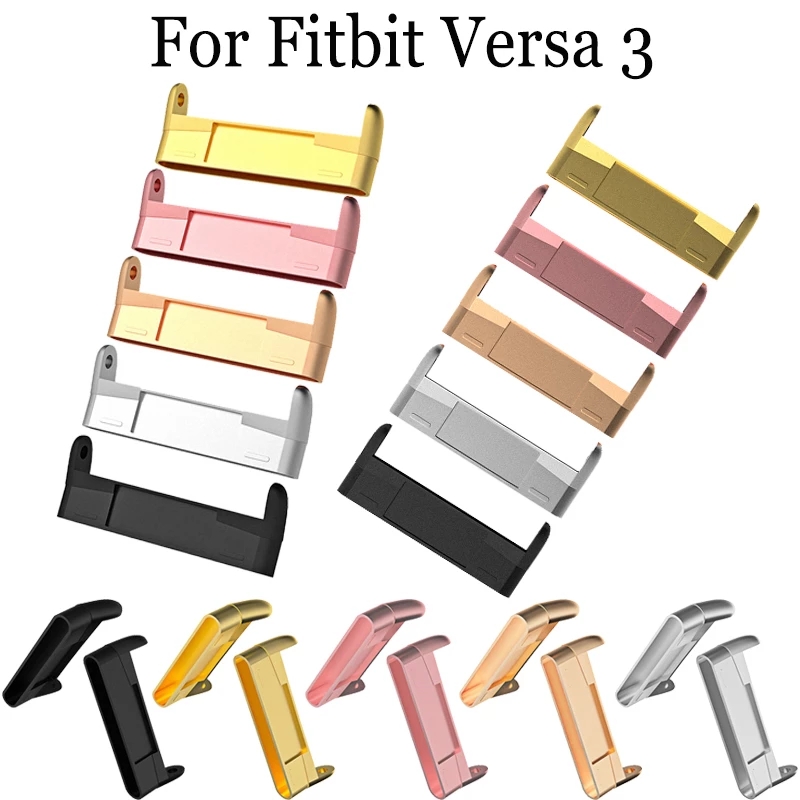 

Metal Connector Adapter Compatible For Fitbit Versa 3 Smartwatch Band Bracelet Watch Accessories For Versa 3