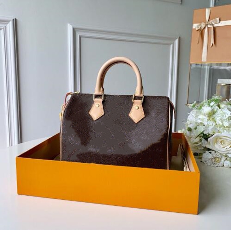 

Genuine Leather Women Shopping Bags Purse Tote Fashion ShoulderBags Flower Checkers Grid Serial Number---AAAAA, Light brown