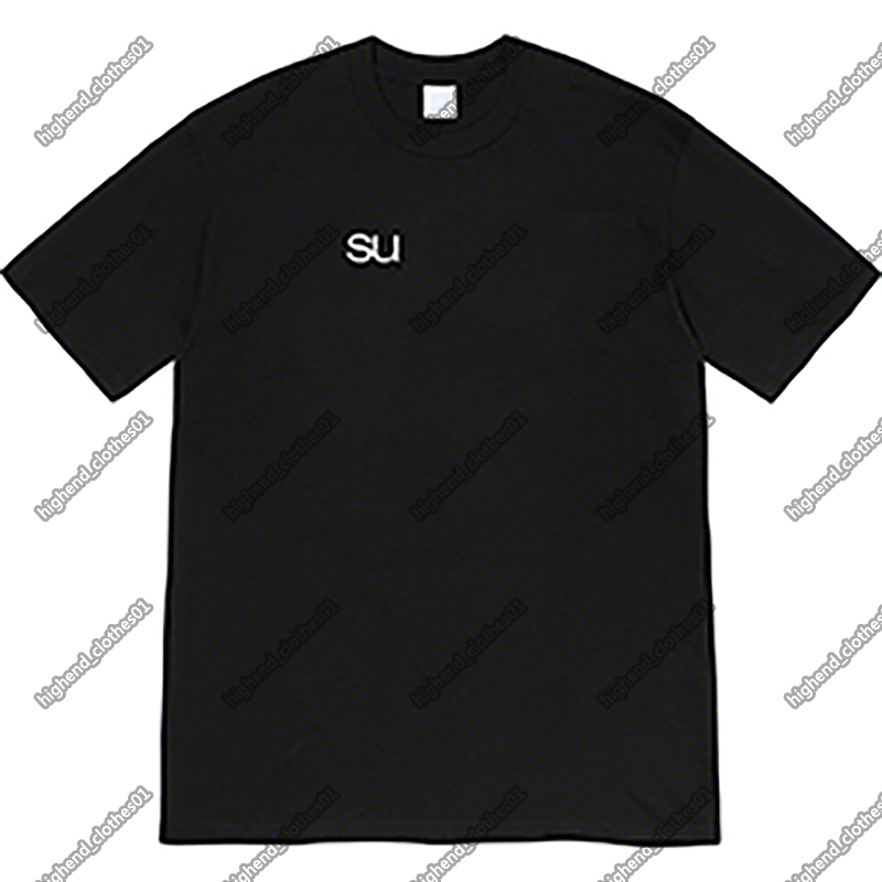 

Designer European mens womens clothing t shirts Fashion SUP round neck classic letter design printing high quality street men's and wom, White;black