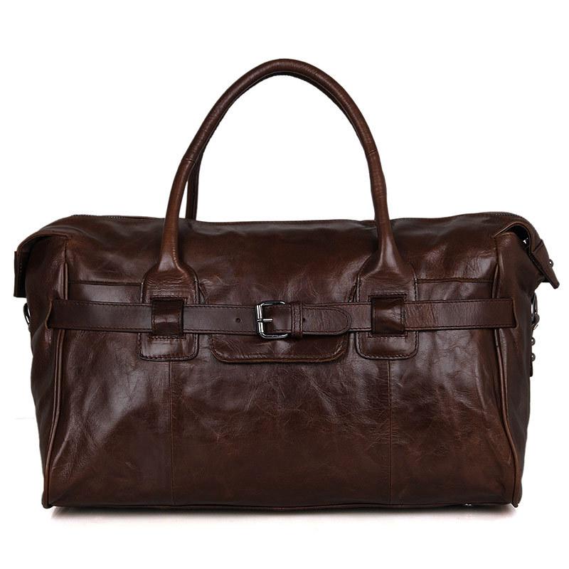 

Duffel Bags 228 Casual Genuine Leather Cow Skin Men Outdoor Travel Duffle, 228-1