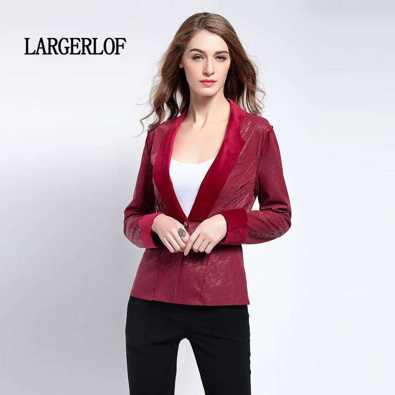 

Women' Suits & Blazers LARGERLOF Ladies Blazer Slim Fit Simple Autumn Women Plus Size Winter Long BR50011, Red
