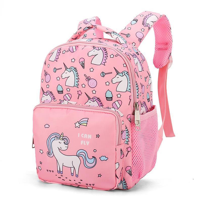 

girl school child pink bags purple printing backpack kindergarten cute girls childrens schoolbag waterproof kids dropshipping