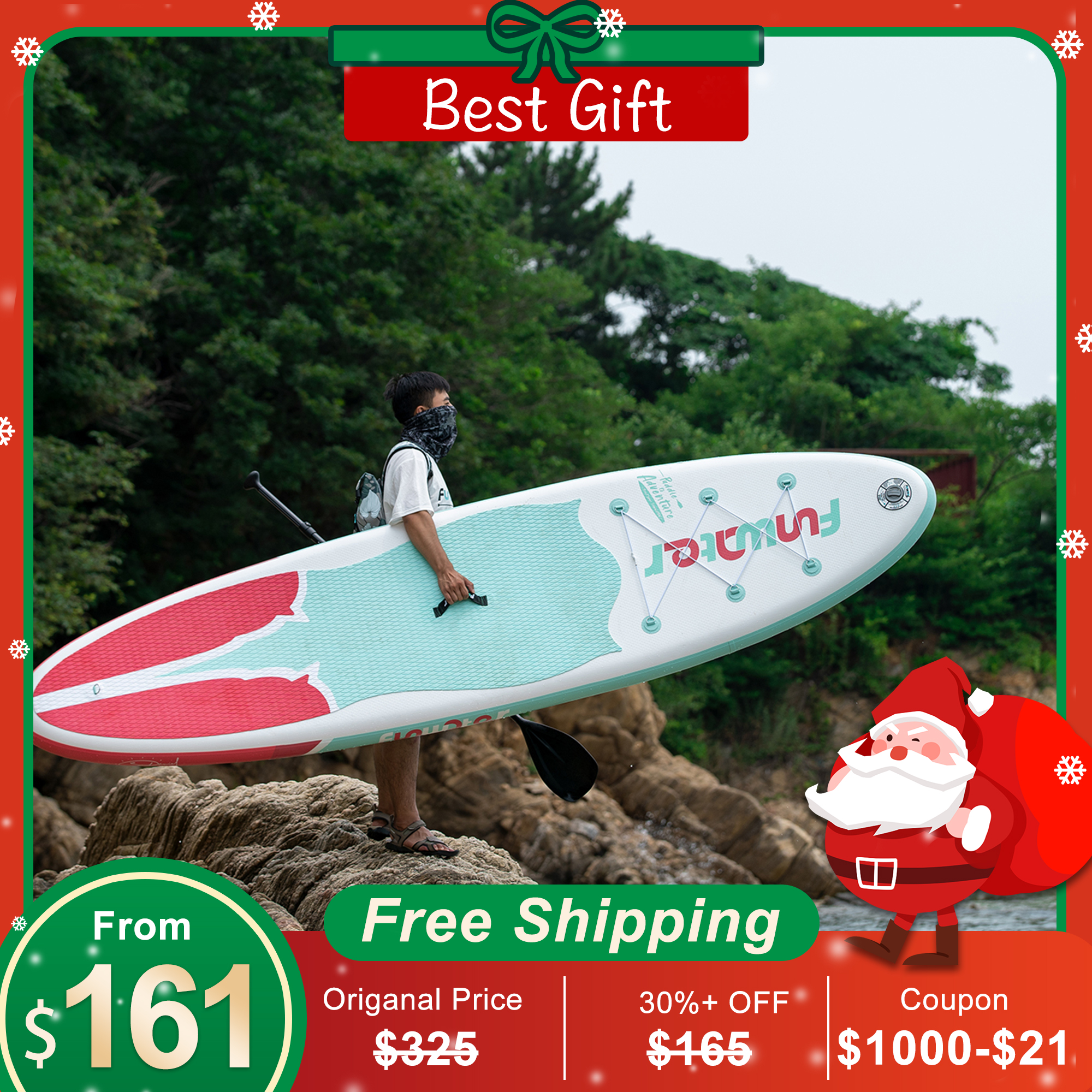 

FUNWATER US&CA&EU Warehouses DropShipping Delivery Within 7 Days surfboard 320*84*15cm water sport paddle board sup stand up surfing paddleboard surf paddlesurf